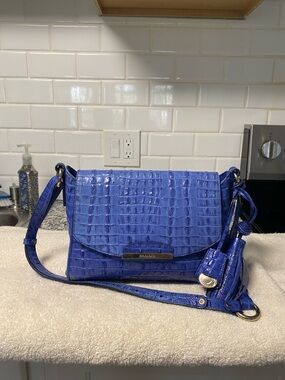 Brahmin crocodile print shoulder bag